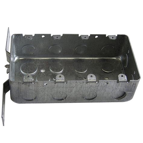 4 gang metal box with bracket|4 gang outlet.